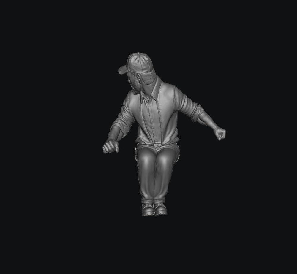 SW9554 1:32 Scale Male Sitting Tractor Driver 2 1:35/1:32 Scale 'Hand Painted'