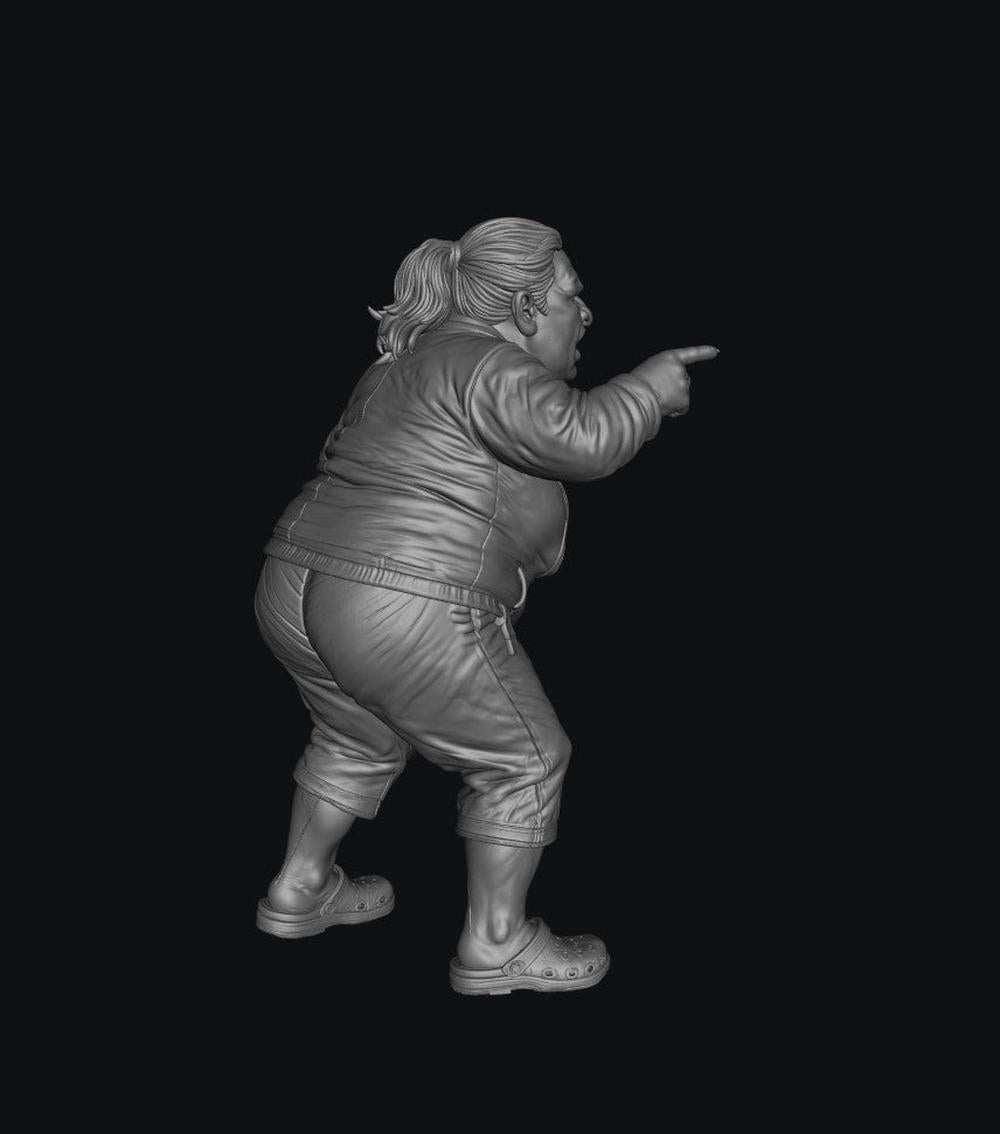 SW9569 Drunk Female Fighting 5 1:35/1:32 Scale 'Hand Painted'