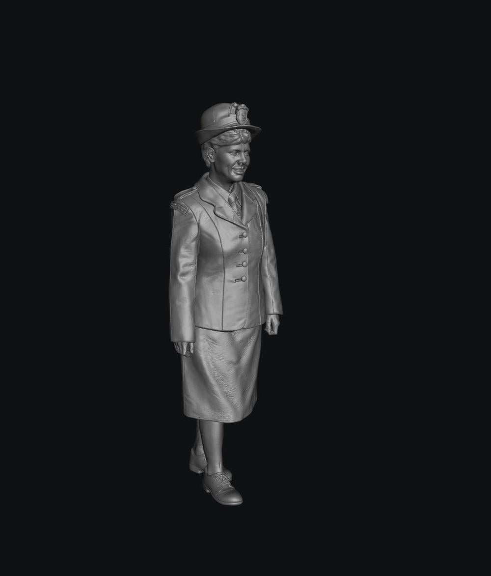SW8331 Traffic Wardens Female 1 1970's 1:35/1:32 Scale 'Hand Painted'