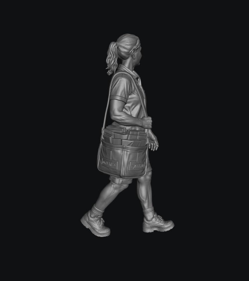 SW9557 Postal Worker Summer 3 1:35/1:32 Scale 'Hand Painted'