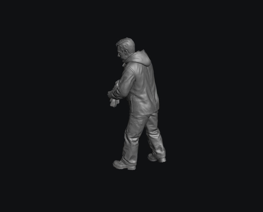 SW5047 Car Wash Man 1 1:35/1:32 Scale 'Hand Painted'