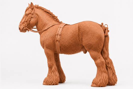 SWF004 Shire Horse C in Harness