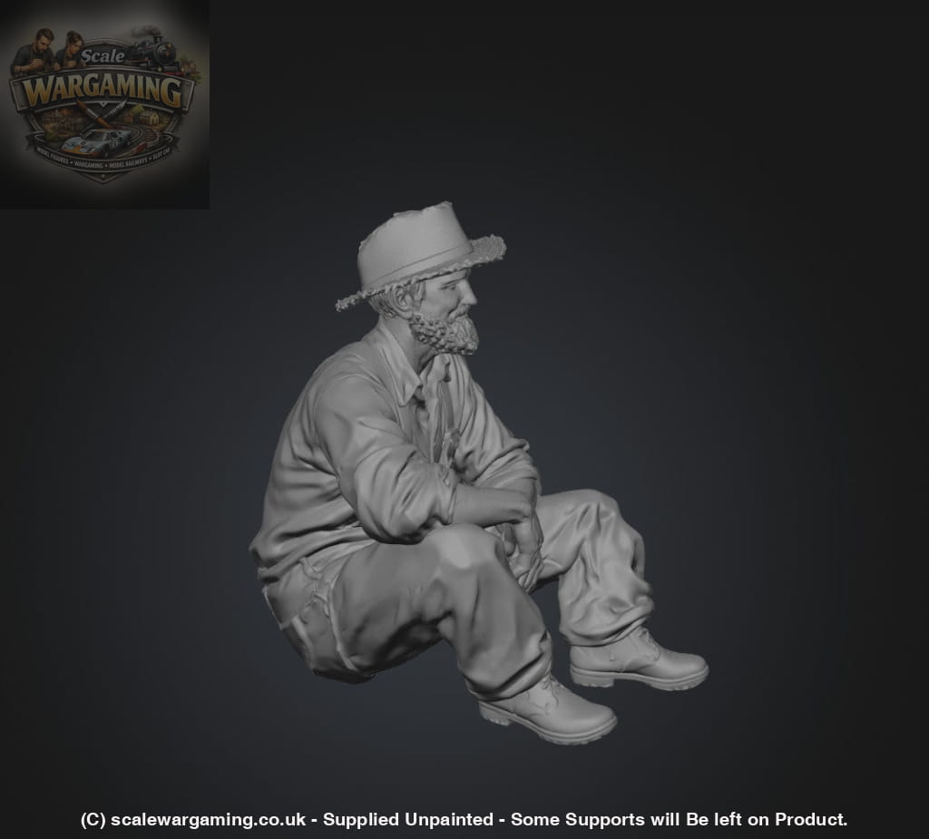 SW3112 Farmer Sitting - Figure