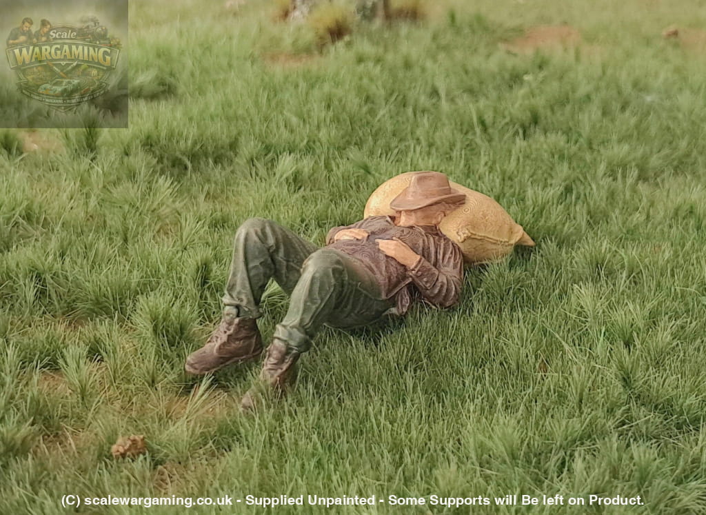 SW8178 Farmer Resting on feed Bag - Figure
