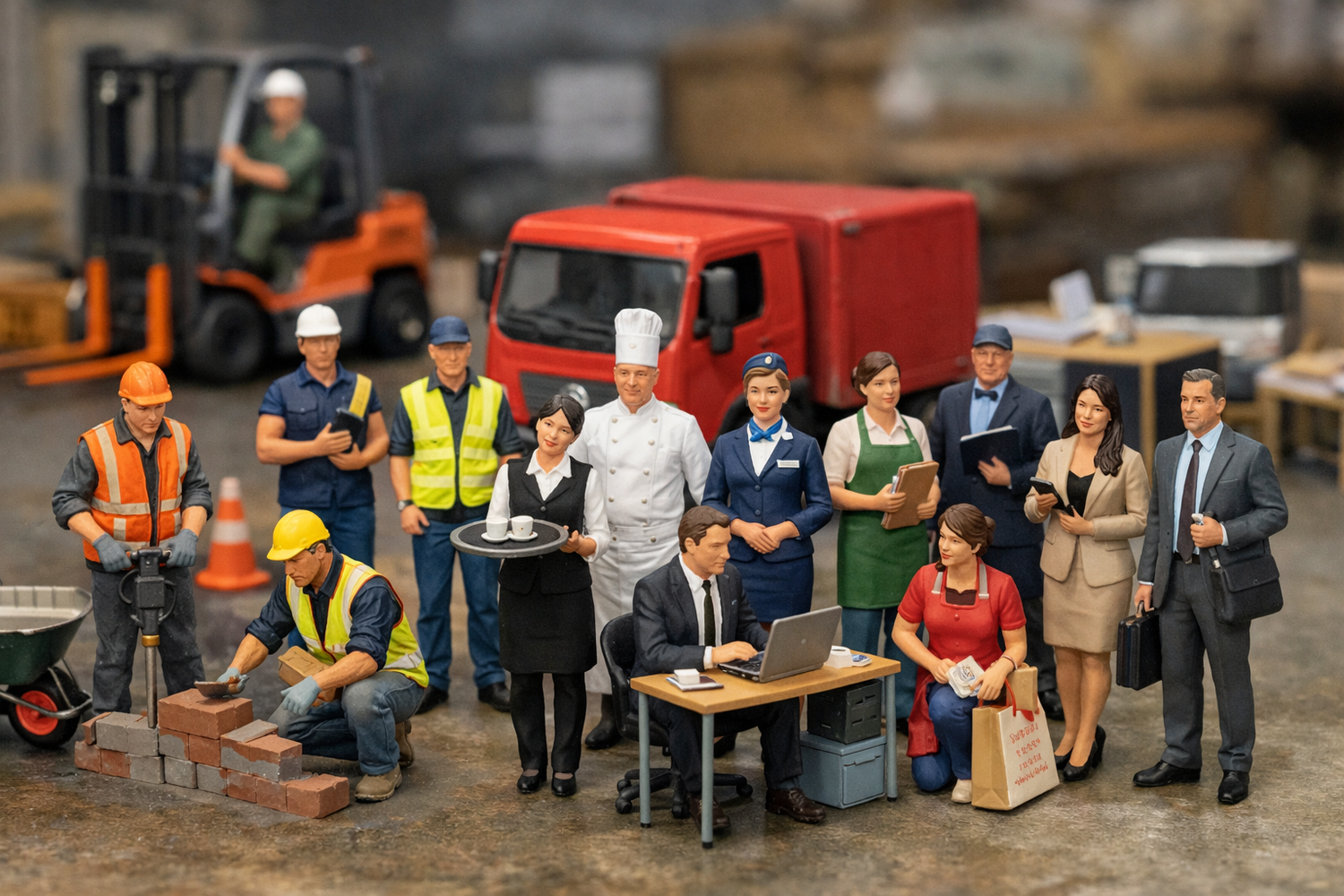 Figures - Cook/Chefs/Waiters
