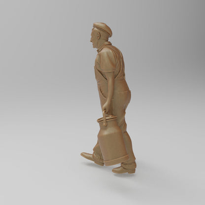SW3054 Farmer with milk Churns