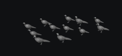 SWB009 Pheasants x 12 1:35/1:32 Scale 'Hand Painted'