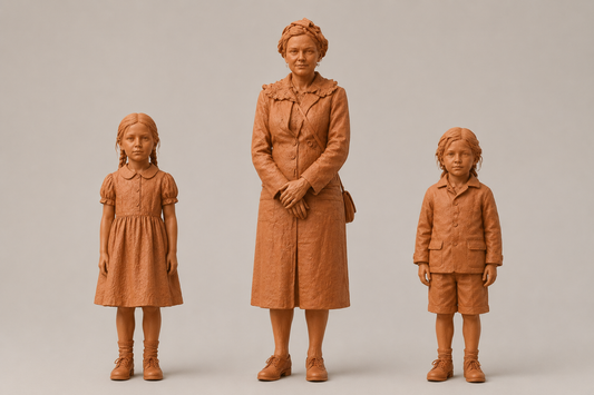 SW8268 1940 Mum and Children 1:35/1:32 Scale 'Hand Painted'