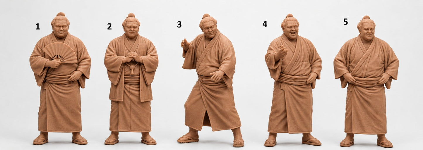 SW9341 Sumo Wrestlers 1:35/1:32 Scale 'Hand Painted'