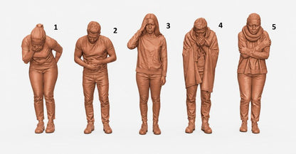 SW9371 Sick Patients 1:35/1:32 Scale 'Hand Painted'