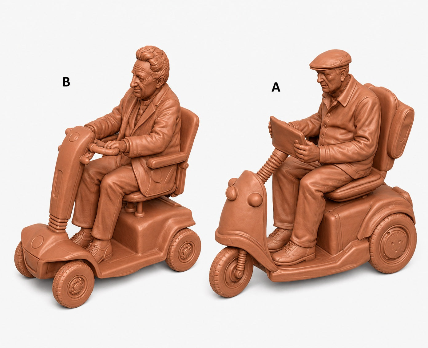 SW9517 Male Pensioner A on Electric Scooter
