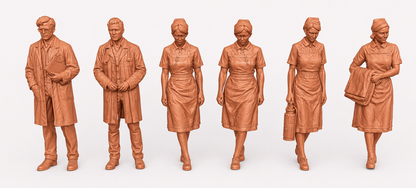 SW9519 Doctors and Nurses 1:35/1:32 Scale 'Hand Painted'