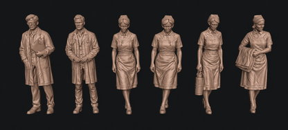 SW9519 Doctors and Nurses 1:35/1:32 Scale 'Hand Painted'