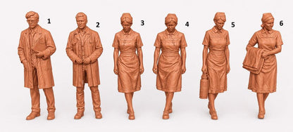 SW9519 Doctors and Nurses 1:35/1:32 Scale 'Hand Painted'