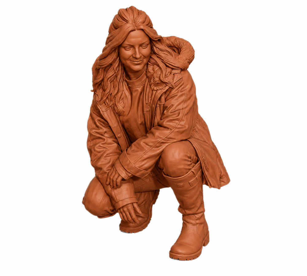 SW9562 Harriet Cowan Kneeling - Clarkson's Farm 1:35/1:32 Scale 'Hand Painted'