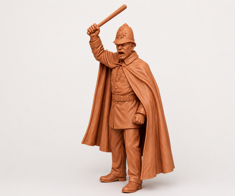 SW9575 Victorian-Edwardian Policeman with Trucheon 1:35/1:32 Scale 'Hand Painted'