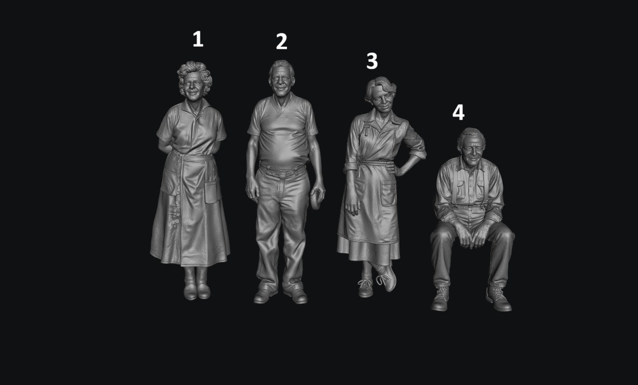 SW9602 1950's Shop keepers 1:35/1:32 Scale 'Hand Painted'