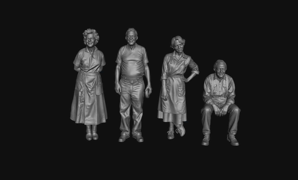 SW9602 1950's Shop keepers 1:35/1:32 Scale 'Hand Painted'