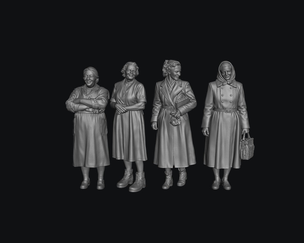 SW9603 1950's Housewives 1:35/1:32 Scale 'Hand Painted'