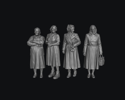 SW9603 1950's Housewives 1:35/1:32 Scale 'Hand Painted'