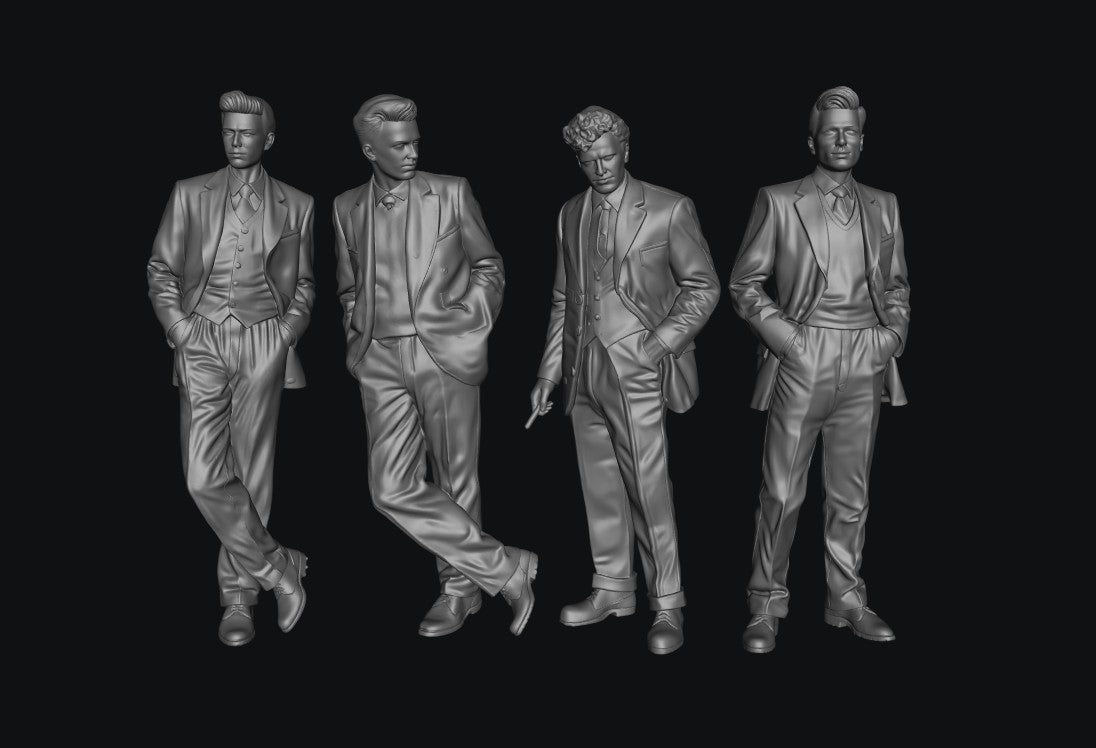 SW9604 1950's Teddy Boys 1:35/1:32 Scale 'Hand Painted'