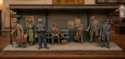 SW5115 - 1920 - 1940's Railway Passenger 4 1:35/1:32 Scale 'Hand Painted'