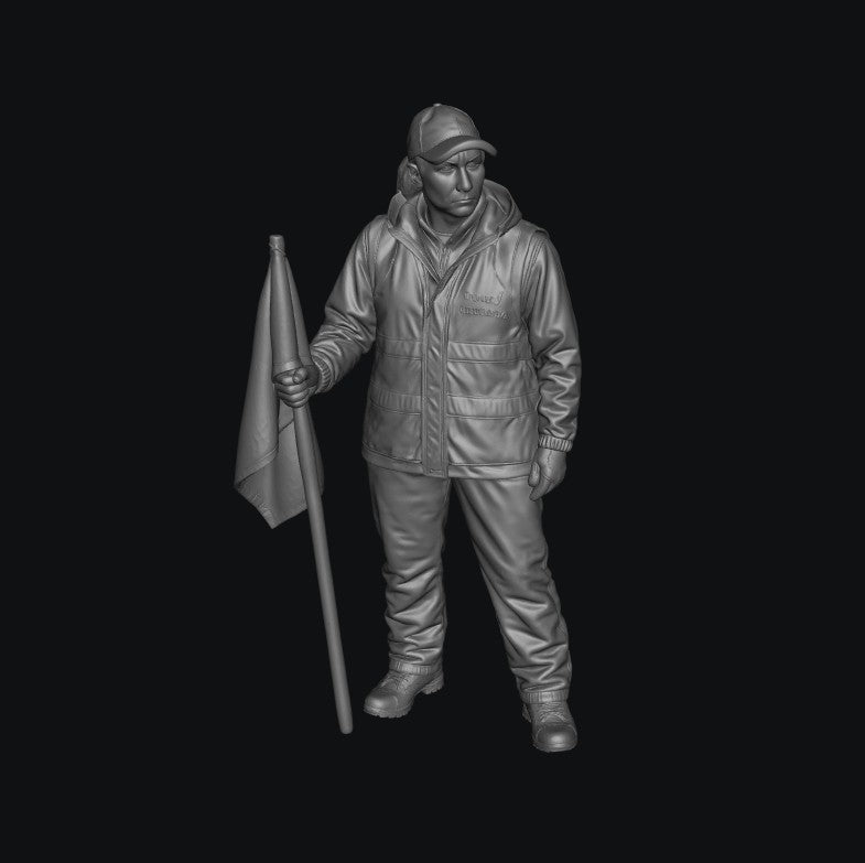 WOSC012 - Trackside Rally Crew - The All-Weather Marshal (Female)
