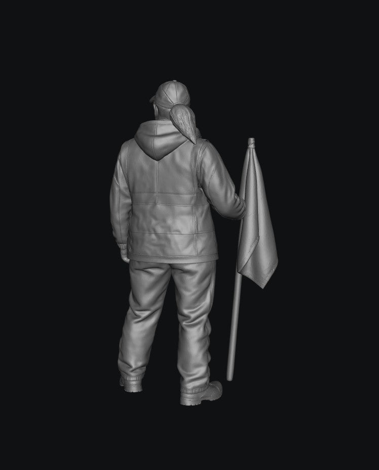 WOSC012 - Trackside Rally Crew - The All-Weather Marshal (Female)