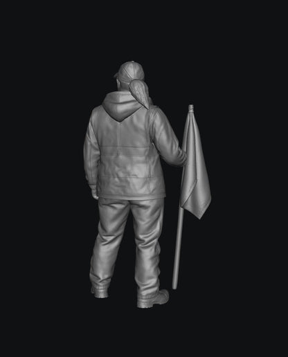 WOSC012 - Trackside Rally Crew - The All-Weather Marshal (Female)