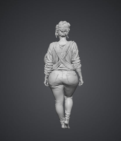SW3120 Large Busted Girl Walking
