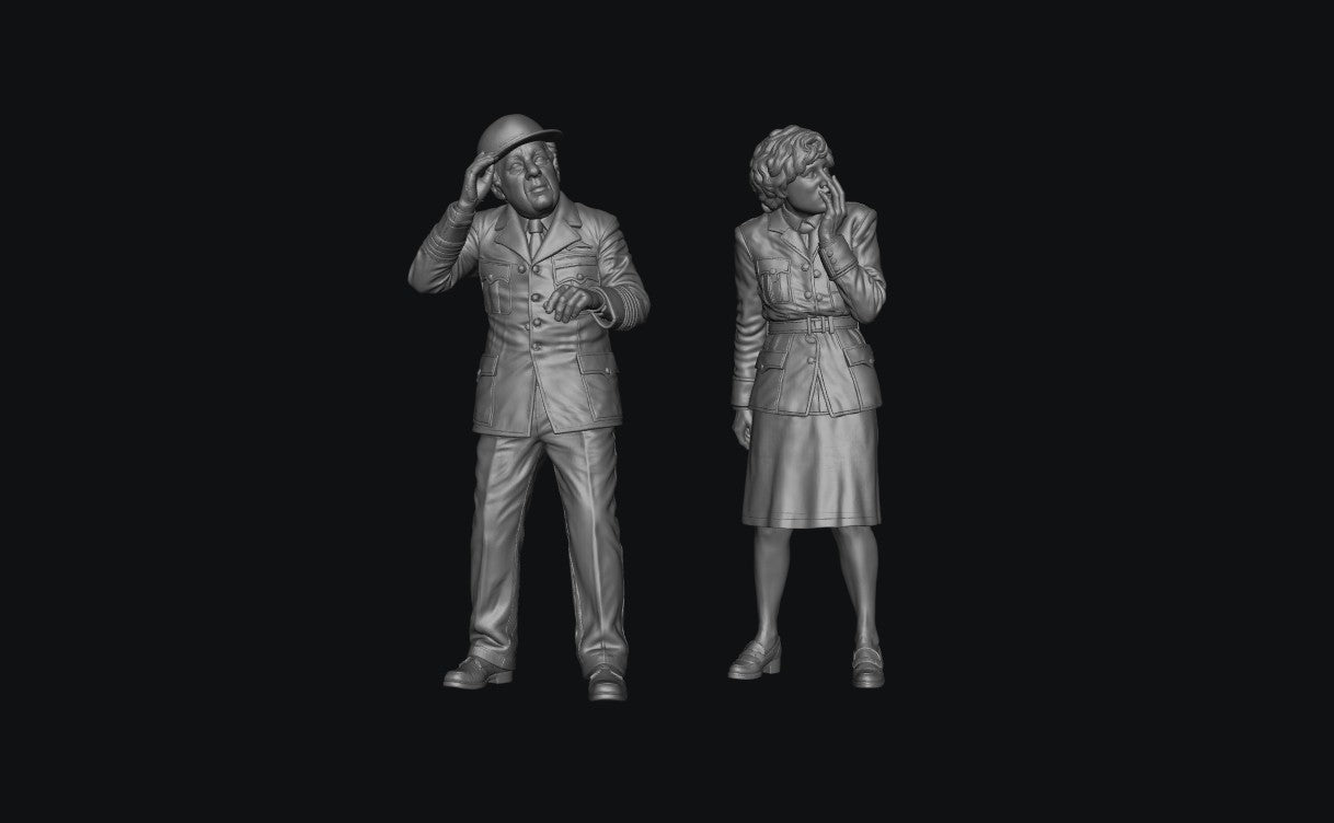 SW8245 WW2 RAF Officers Scared