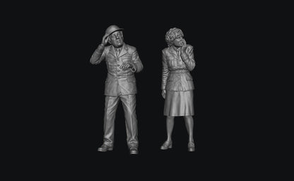 SW8245 WW2 RAF Officers Scared