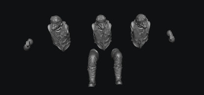 SW2209 WWII RAF Bomber Aircrew Figures 1:35/1:32 Scale 'Hand Painted'