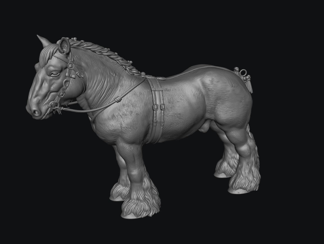 SWF004 Shire Horse C in Harness