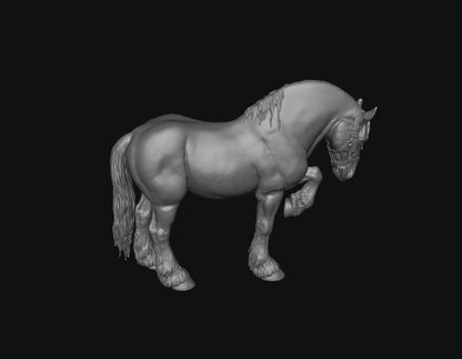 SWF004 Shire Horse D Front Foot Up