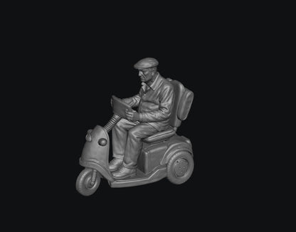 SW9517 Male Pensioner A on Electric Scooter
