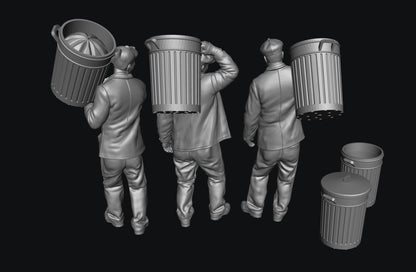 SW9527 1940 - 1970 Bin Men x 3