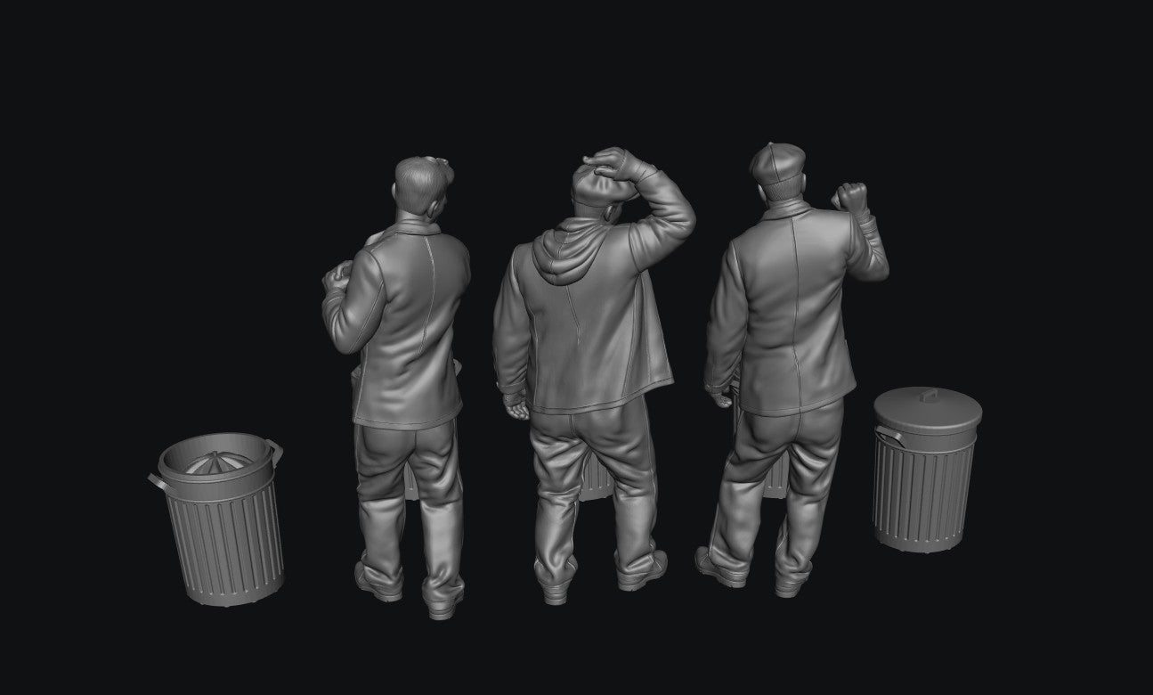 SW9527 1940 - 1970 Bin Men x 3