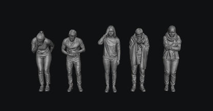 SW9371 Sick Patients 1:35/1:32 Scale 'Hand Painted'