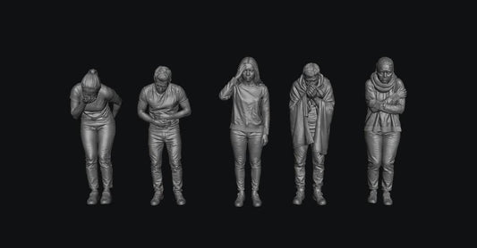 SW9371 Sick Patients 1:35/1:32 Scale 'Hand Painted'