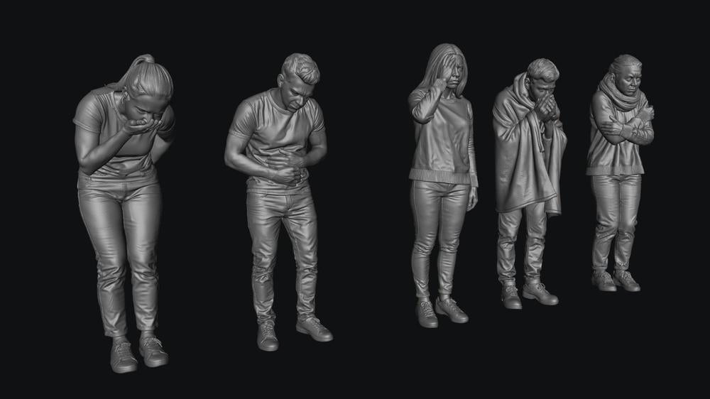 SW9371 Sick Patients 1:35/1:32 Scale 'Hand Painted'