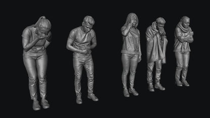 SW9371 Sick Patients 1:35/1:32 Scale 'Hand Painted'