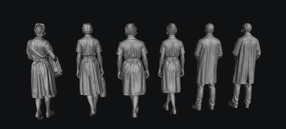 SW9519 Doctors and Nurses 1:35/1:32 Scale 'Hand Painted'