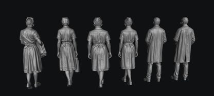SW9519 Doctors and Nurses 1:35/1:32 Scale 'Hand Painted'