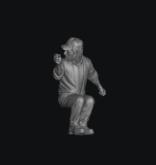 SW9554 1:32 Scale Male Sitting Tractor Driver 1 1:35/1:32 Scale 'Hand Painted'
