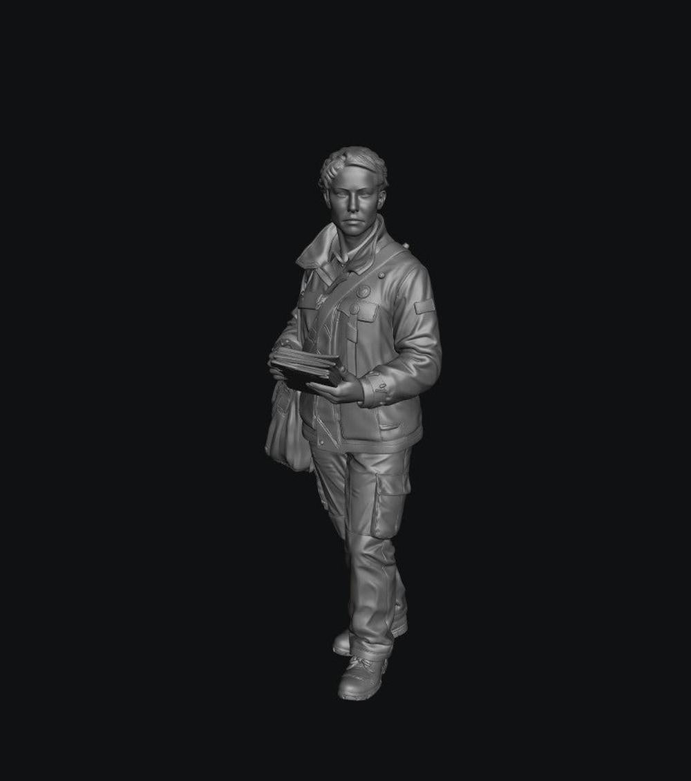 SW9558 Postal Workers Winter 2 1:35/1:32 Scale 'Hand Painted'