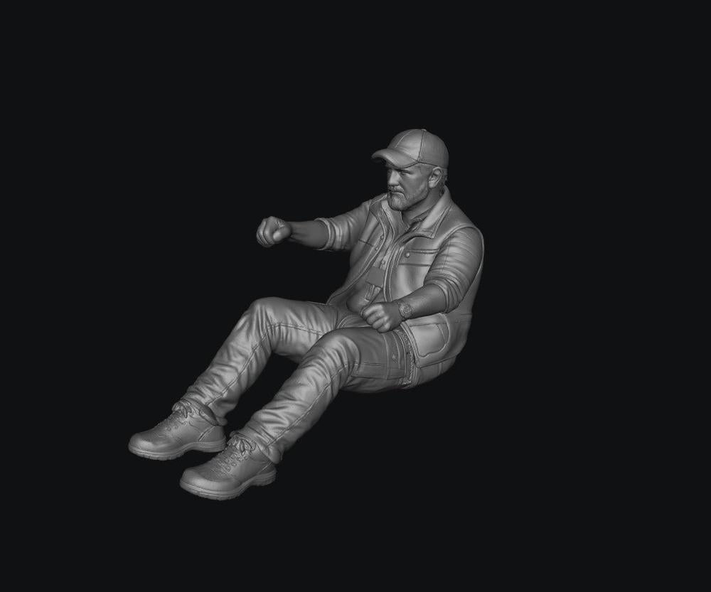 WOSC016 - Driver Personalities - The Veteran Truck Driver 1:35/1:32 Scale 'Hand Painted'