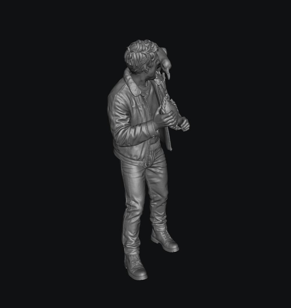 SW9571 Male with Pastie and Seagull Fight 1:35/1:32 Scale 'Hand Painted'