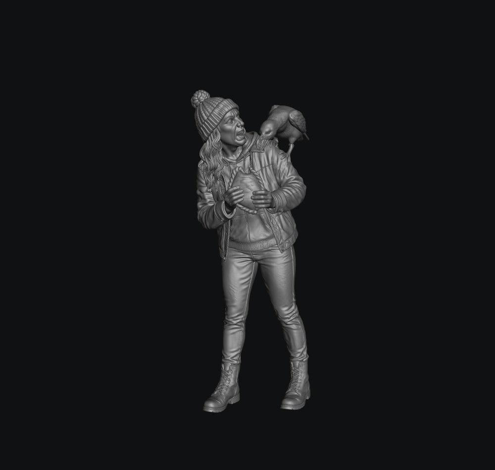 SW9571 Female with Pastie and Seagull Fight 1:35/1:32 Scale 'Hand Painted'