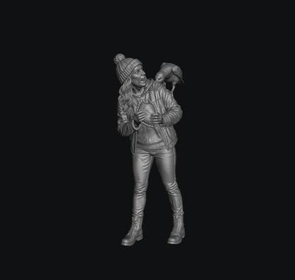 SW9571 Female with Pastie and Seagull Fight 1:35/1:32 Scale 'Hand Painted'